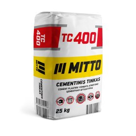 Cementinis tinkas MITTO TC400, mašininis, 25 kg