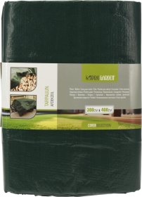 Universalus tentas, 100 g/m2, 3 x 4 m, polipropilenas, tamsiai žalios sp.