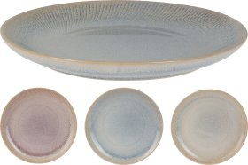 Lėkštė, keraminė, 3 skirtingos sp., skersmuo 22 cm