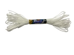 Pinta poliamidinė virvė DUGUVA, 3 mm, 15 m, baltos, geltonos, mėlynos, raudonos, žalios spalvos