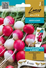 Daržovių sėklos, LUCIA ELITE ELN ridikėliai valgomieji FARAON*POLONEZA*WHITNEY, 4 m, J