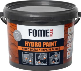 Hidroizoliaciniai dažai FOME FLEX Hydro Paint, RAL7046 pilka, 3kg.