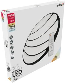 Lubinis LED šviestuvas AVIDE Helen-Cct At-7404, 48 W, 220-240 V, 5000 K, 3000 lm, IP20, su pultu, dimeriuojamas, 490 x 60 mm