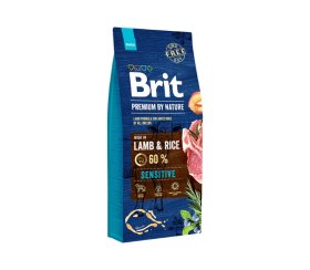 Sausas šunų ėdalas BRIT Premium By Nature, jautriems, alergiškiems šunims, netoleruojantiems pašaro ar turintiems odos problemų, ėriena, 3kg