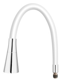 Snapas maišytuvui FERRO Elastico II, lankstus, baltas,W101W-B