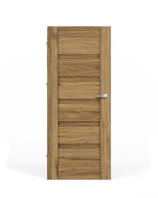 Laminuotos vidaus durys su užlaida VIVENTO PY-01, kairinės, spl. Catania oak, 2030x644x40 mm