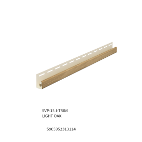 PVC J tipo profilis VILO VOX, SVP15, ilgis 3,05 m, šviesus ąžuolas, 3030238