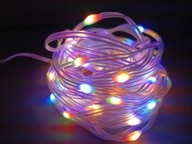 LED šviečianti dekoracija SUNLUX AL10, AL10, 100 LED, įvairiaspalvė, 10 m, SH256-2xRGBY