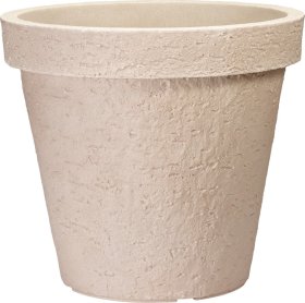 Plastikinis lauko vazonas, akmens dizaino, ovalus, smėlinės sp., 60 x 52 cm