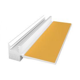  PVC profilis polistirolui EJOT PROFIL APP 06/01,  matmenys 6 x 2400 mm, popalanginis, 8802012440