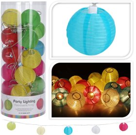 LED girlianda, 20 LED lempučių, IP44, tinka naudoti lauke, ilg. 10,75 m, 220V-240V