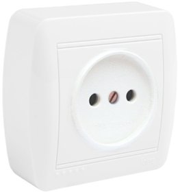 Kištukinis lizdas SOLERA Mur07U, 1 vietos, paviršinis, be įž., baltos sp.