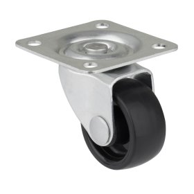 Pasukamas ratukas WALTECO, d-30 mm, su plokštele, apkrova 20 kg