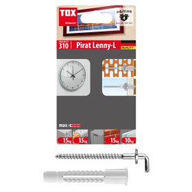 Universalus kaištis su kabliu TOX Deco/Pirat Lenny-L, 4 vnt.