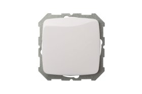 Perjungiklis LIREGUS Alfa, 1 klavišo, įleidžiamas, baltos sp., IP6.10-001-01.A/B 
