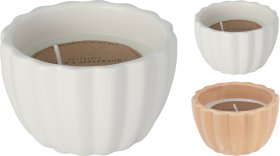 Kvapni žvakė, keraminiame indelyje, 2 skirtingi kvapai