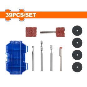 Tiesinio šlifuoklio priedų rinkinys WADFOW, medžio drožimui ir šlifavimui, WRR1039