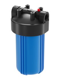 Vandens filtro korpusas USTM Bigblue WF10BB1, 10"x 1", žalvarinis įdėklas, raktas