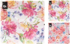 Servetėlės, 16 vnt., 2 skirtingi dizainai, 33 x 33 cm