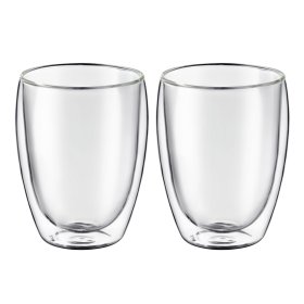 Puodelis dvigubo stiklo AMBITION Mia, 350 ml, 2 vnt.