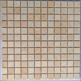 Natūralaus akmens mozaika MONA MOSAICS T07, 305 x 305 x 6 mm, 15 vnt./dėž., spl. kreminis "Sorento Marfil" marmuras