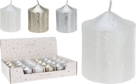 Žvakė, aukso, sidabro arba baltos sp., 5 x 6 cm