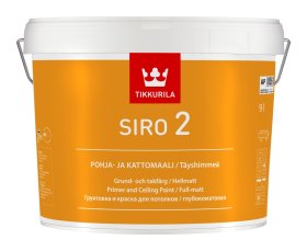 Vandeniniai dažai luboms TIKKURILA Siro 2, 9 l, AP bazė, balti, visiškai matiniai