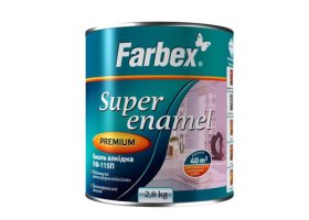 Alkidinė emalė FARBEX Pf-115P, 2,8 l, vidaus ir išorės darbams, geltonai rudos spalvos