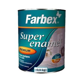 Alkidinė emalė FARBEX Pf-115P, 0,9 l, vidaus ir išorės darbams, smaragdo sp.