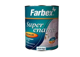 Alkidinė emalė FARBEX Pf-115P, 0,9 l, vidaus ir išorės darbams, juodi