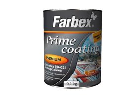 Antikorozinis alkidinis gruntas FARBEX Gf-021, 0,9 kg, pilkos spalvos