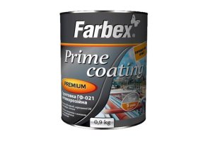 Antikorozinis alkidinis gruntas FARBEX Gf-021, 0,9 kg, juodos spalvos