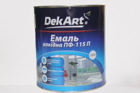 Alkidinis emalis DEKART Pf-115P, 2,8 kg, šviesiai pilka