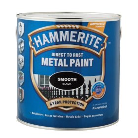 Antikoroziniai dažai HAMMERITE Satin Finish, 250 ml, juodos sp.