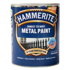 Antikoroziniai dažai HAMMERITE Smooth Finish, 750 ml, žalios sp., blizgūs