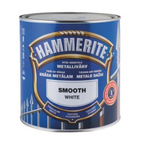 Antikoroziniai dažai HAMMERITE Smooth Finish, 2,5 l, baltos sp., blizgūs