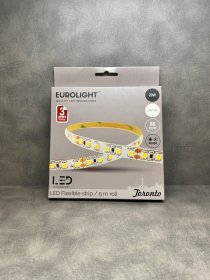 Šviesos diodų juosta EUROLIGHT Toronto, LED 5 m, 20 W / m, IP20, 4000K, 24V, 1600 lm / m, 8mm pločio, S24-20W4-3YIP20