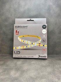 Šviesos diodų juosta EUROLIGHT Toronto, LED 5 m, 14 W / m, IP65, 4000K, 24V, 1120 lm / m, 8mm pločio, S24-14W4-3YIP65