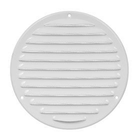 Ventiliacinės grotelės EUROPLAST MR160, d160 mm, metalinės, baltos spalvos