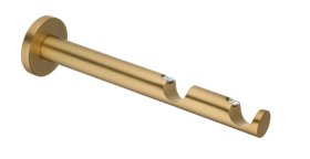 Karnizo laikiklis STOL-KAR Classic, skersmuo 19/19 mm, dvigubas, matinio žalvario sp.