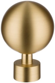 Užbaigimas karnizui STOL-KAR Kula Modern, skersmuo 19 mm, metalinis, matinio žalvario sp.