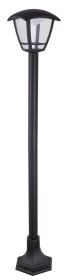 Lauko šviestuvas ORRO P6045S.L, 8 W LED, 4000 K, IP44, pastatomas, 110 cm aukščio, juodos sp., A170620084