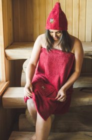 Pirties prijuostė, 75 x 150 cm, bordo