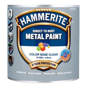 Antikoroziniai dažai HAMMERITE Smooth, 2,35 L, BC bazė, tonuojami, blizgūs