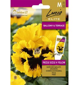 Gėlių sėklos LUCIA ELITE ELN našlaitės darželinės FRIZZLE SIZZLE H YELLOW, 25 s., M
