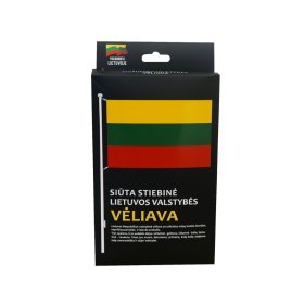 Lietuvos tautinė vėliava, 1 x 1,667 m., su tvirtinimui skirtais karabinais