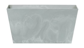 Plastikinis lauko vazonas TUBUS CASE, pilkos sp., 60 x 32,4 x 30 cm.