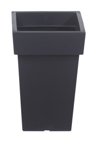 Plastikinis lauko vazonas LOFLY SQUARE, 23,4 x 23,4 x 35,6 cm., antracito sp.