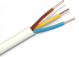 Instaliacinis kabelis LIETKABELIS Nym-J 300/500V 3*1,5, (KH05VV-U) apvalus monolitas (rul 100m)