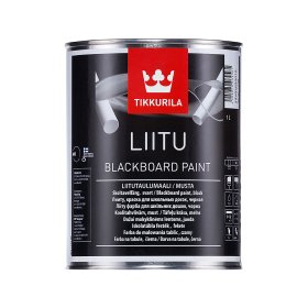Mokyklinių lentų dažai TIKKURILA Liitu, 1 l, juodos spalvos, matiniai